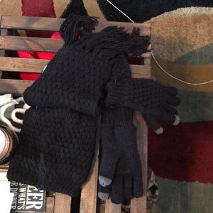 Brand new hat, gloves, and scarf set